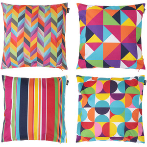 Icon Rainbow Geometric Print Outdoor Cushion - First Collection (Set of 4)