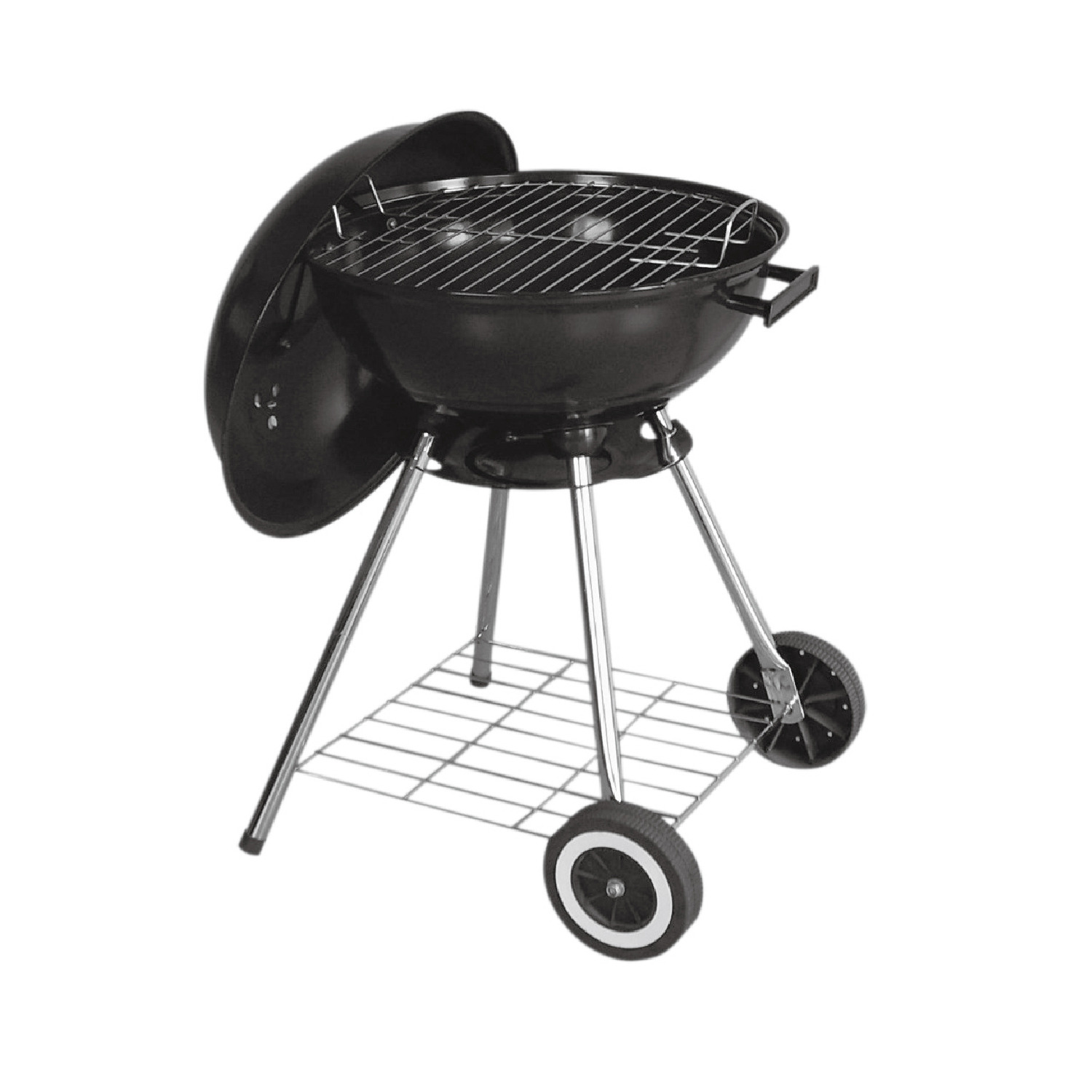 18 Kettle Charcoal Bbq Grill - Black
