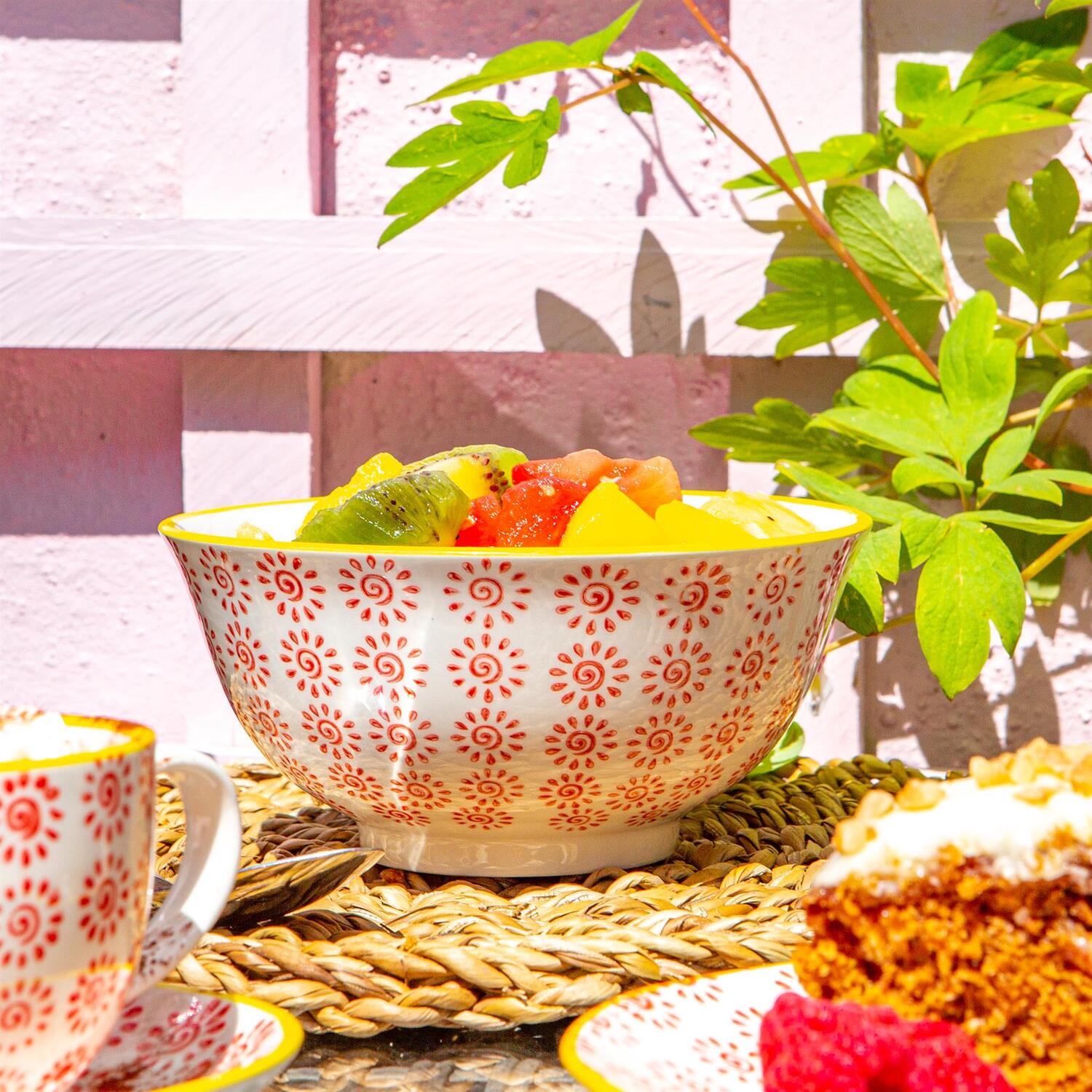 Image of Hand-Printed Cereal Bowls - 16cm -&hellip;