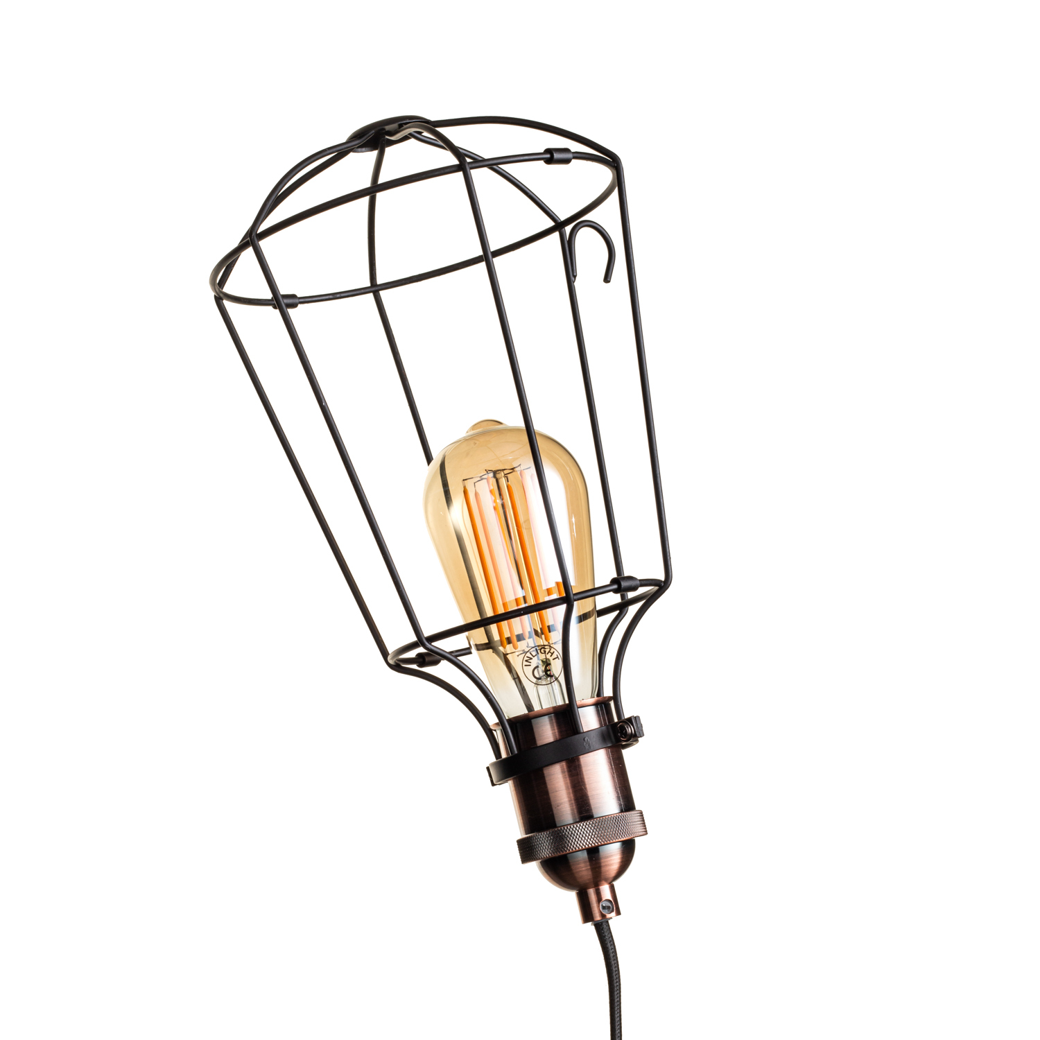 Image of Drax Caged Table Lamp - Bronze