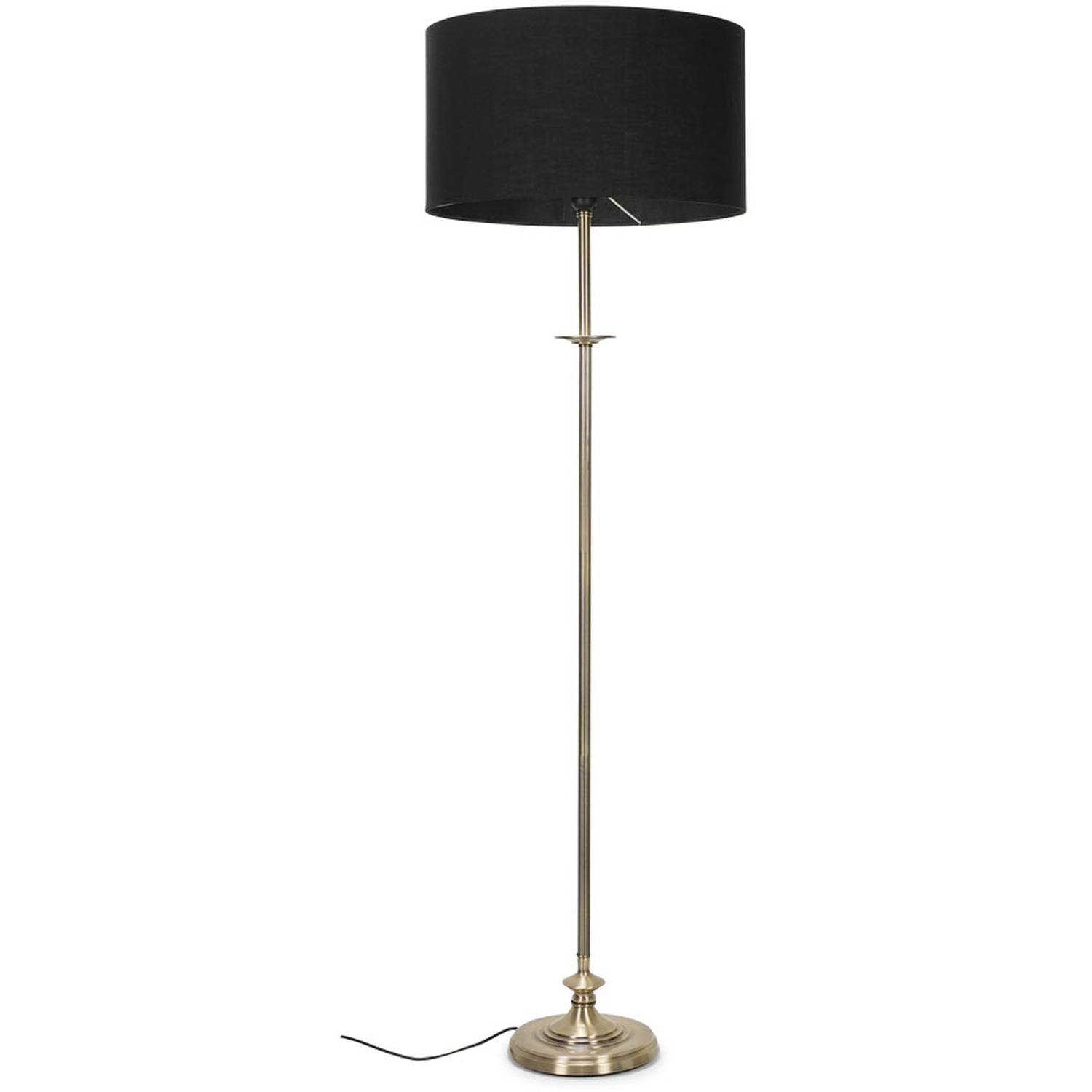 Belmont Antique Brass Floor Lamp - Antique Brass