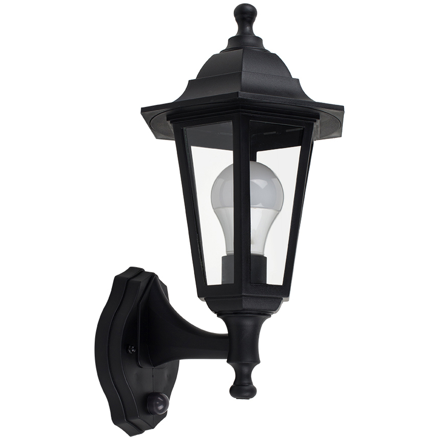 Image of Mayfair Black Outdoor Wall Lantern with&hellip;