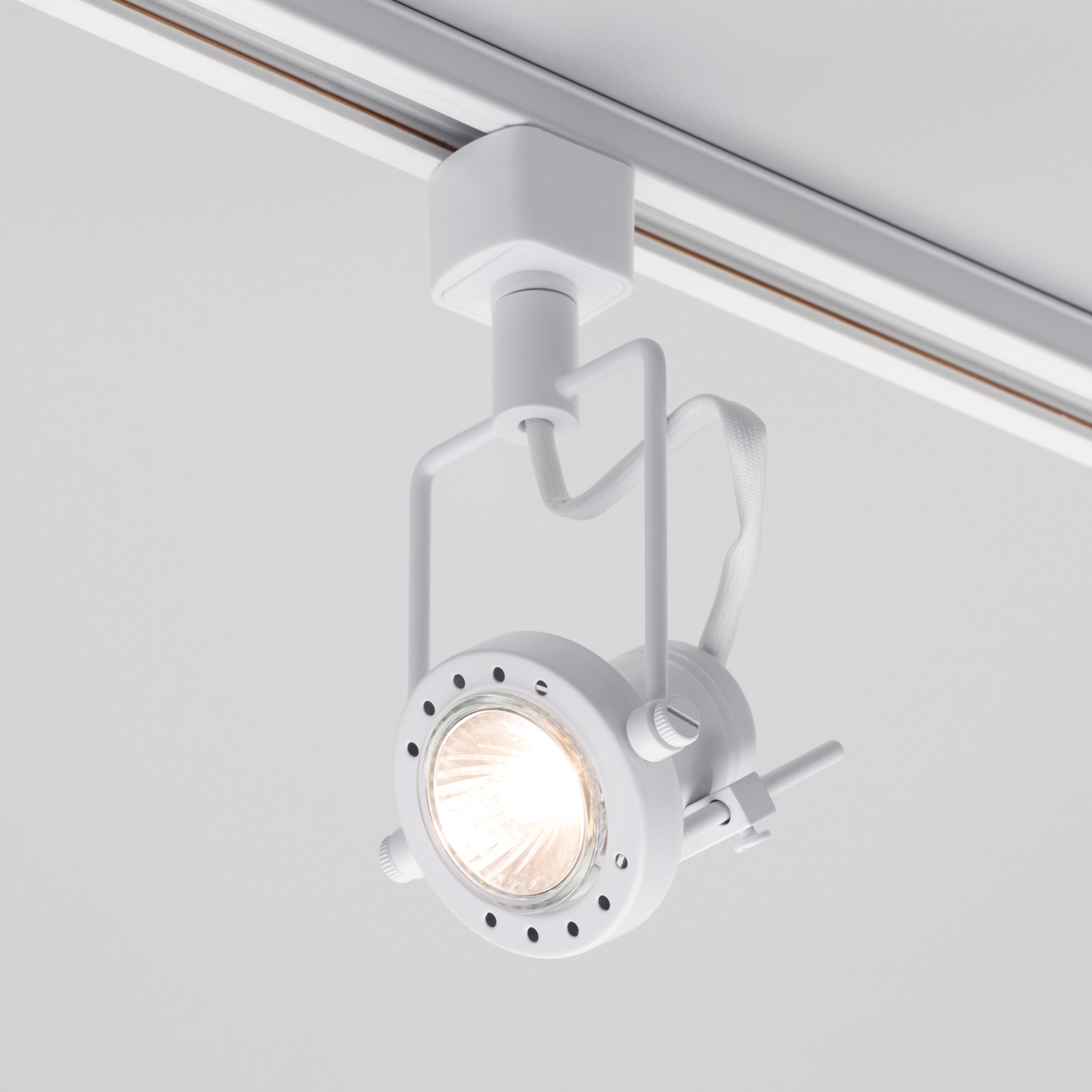 Greenwich Single Track Spotlight Head - White