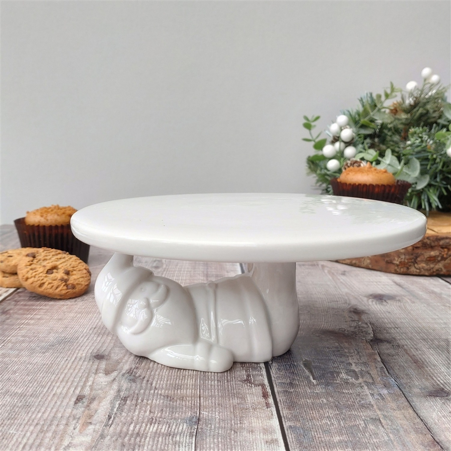 Image of Bunny Ceramic Plate Cake Stand -&hellip;
