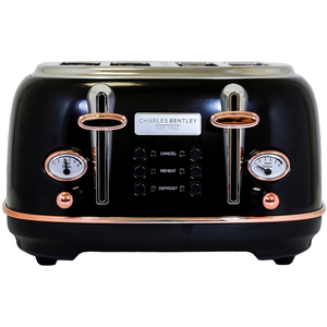 4 Slice Stainless Steel Toaster with Tray