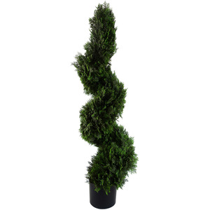 Spiral Cedar Tree Artificial Topiary