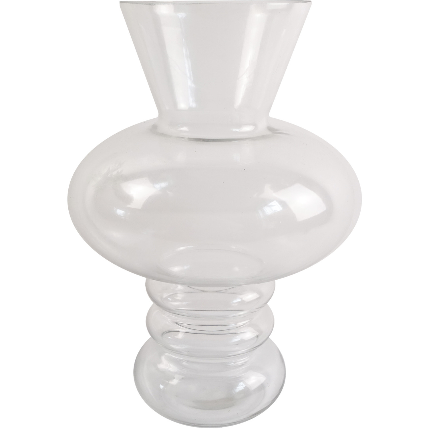 Bubble Clear Glass Vase - Bubble Clear