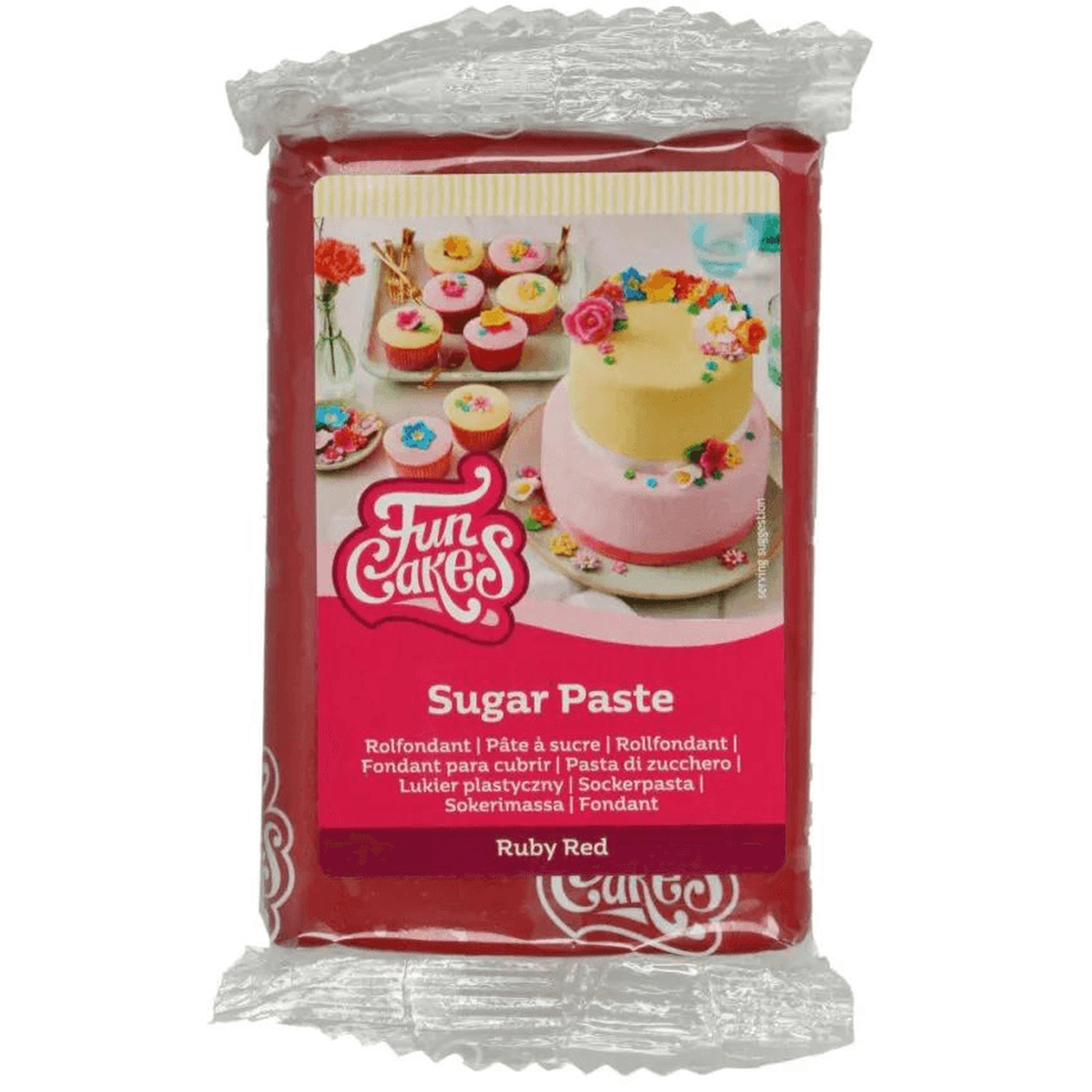 Funcakes Sugar Paste - Ruby Red
