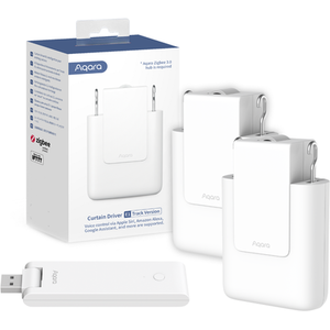 Smart Home Curtain Driver (Track) Twin Pack with Aqara Hub E1