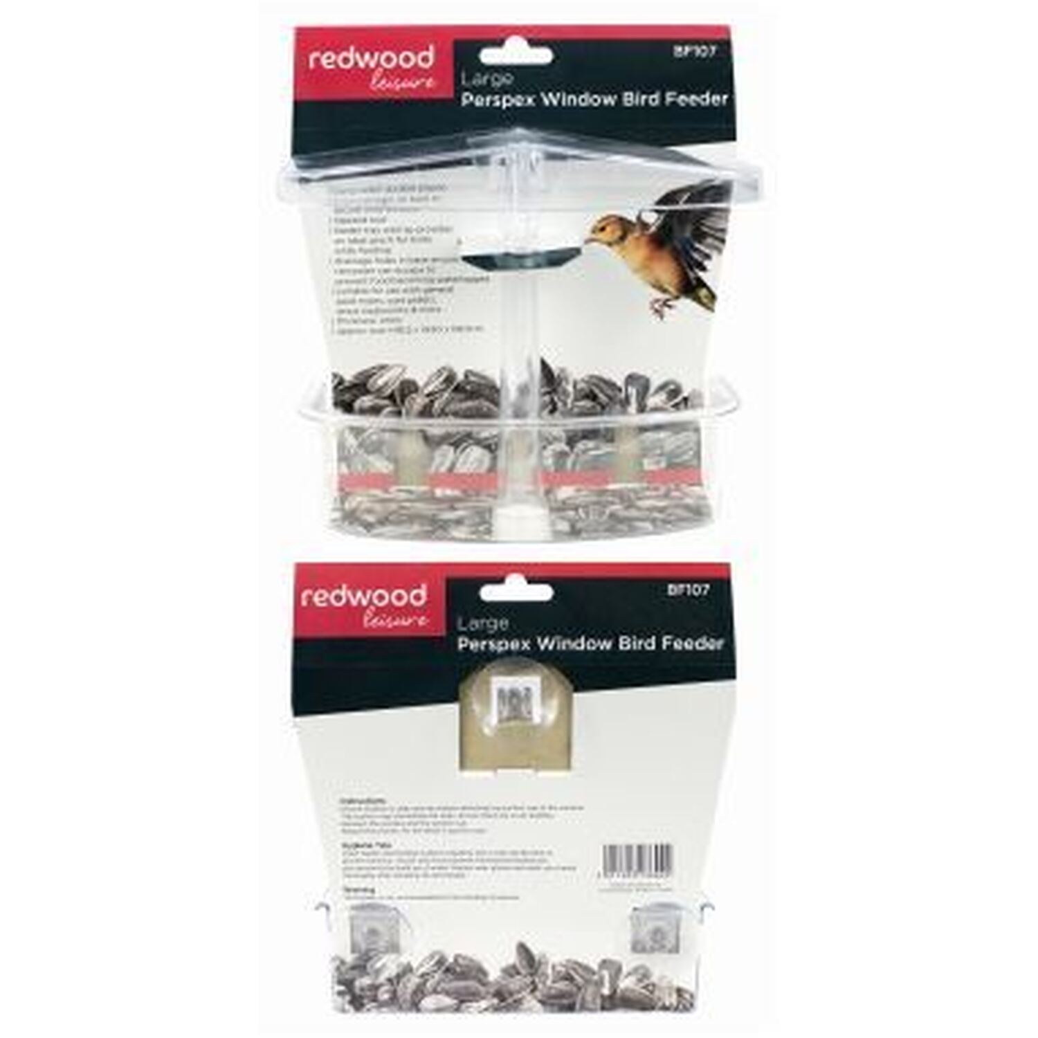 Image of Perspex Window Bird Feeder - 20cm&hellip;