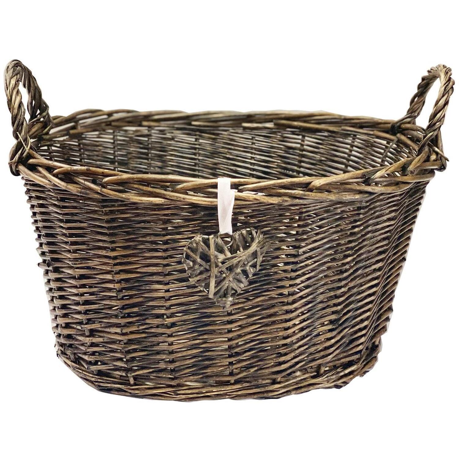 Image of Oval Deep Shabby Chic Wicker Kitchen&hellip;