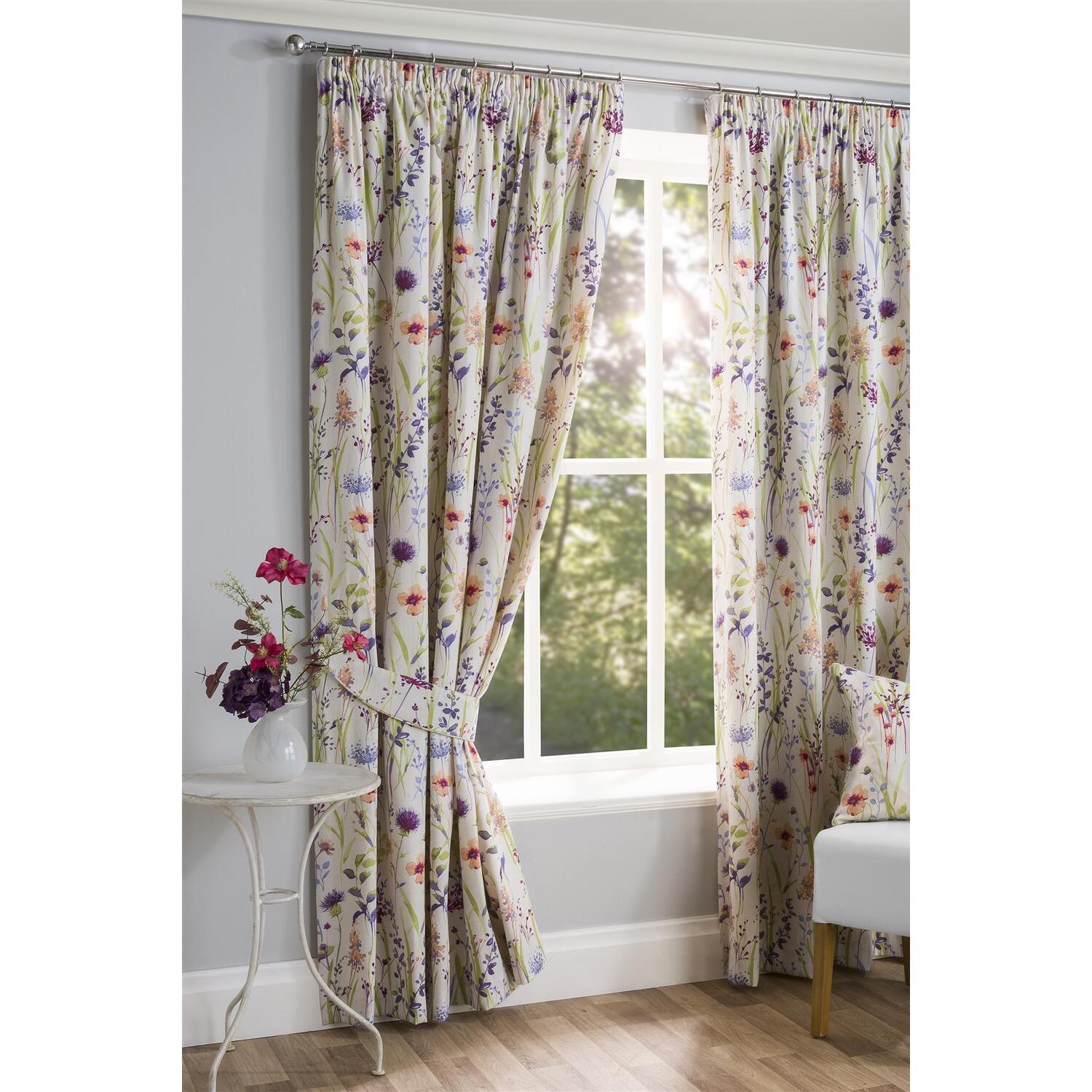 Hampshire Pencil Pleat Curtains - Multi / Ready made / 183cm / 117cm