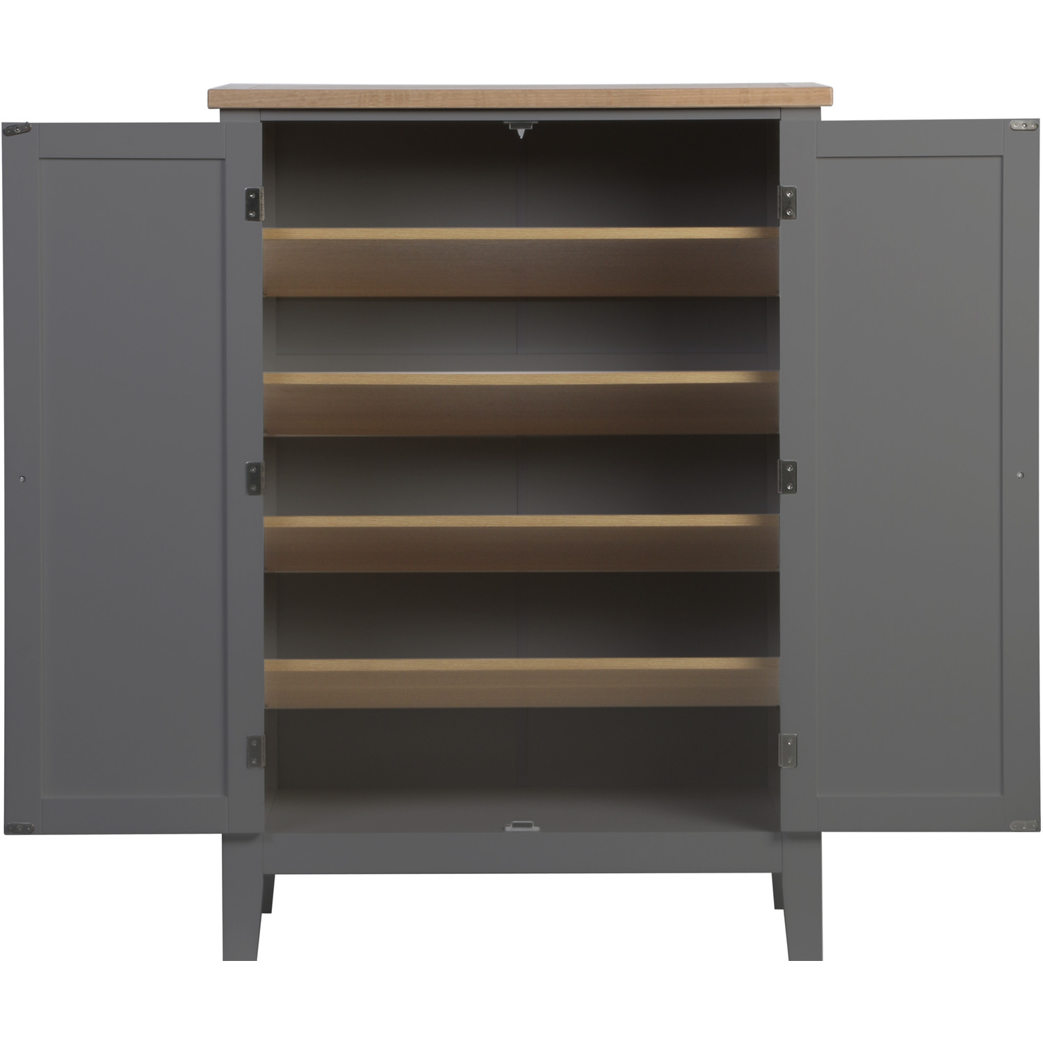 Leines Shoe Storage In Charcoal Grey - Grey