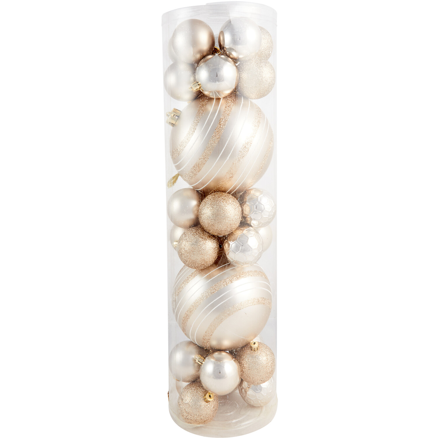 Diamond Of The Season Blushing Ballroom 32 Piece Christmas Bauble Set - Image 2