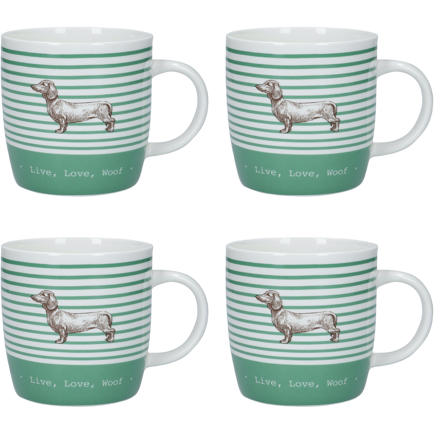 Image of 4-Piece Striped Barrel Mug Set -&hellip;