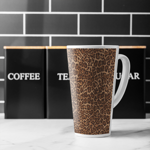 Leopard Print Latte Mug