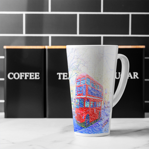 London Bus Red Latte Mug