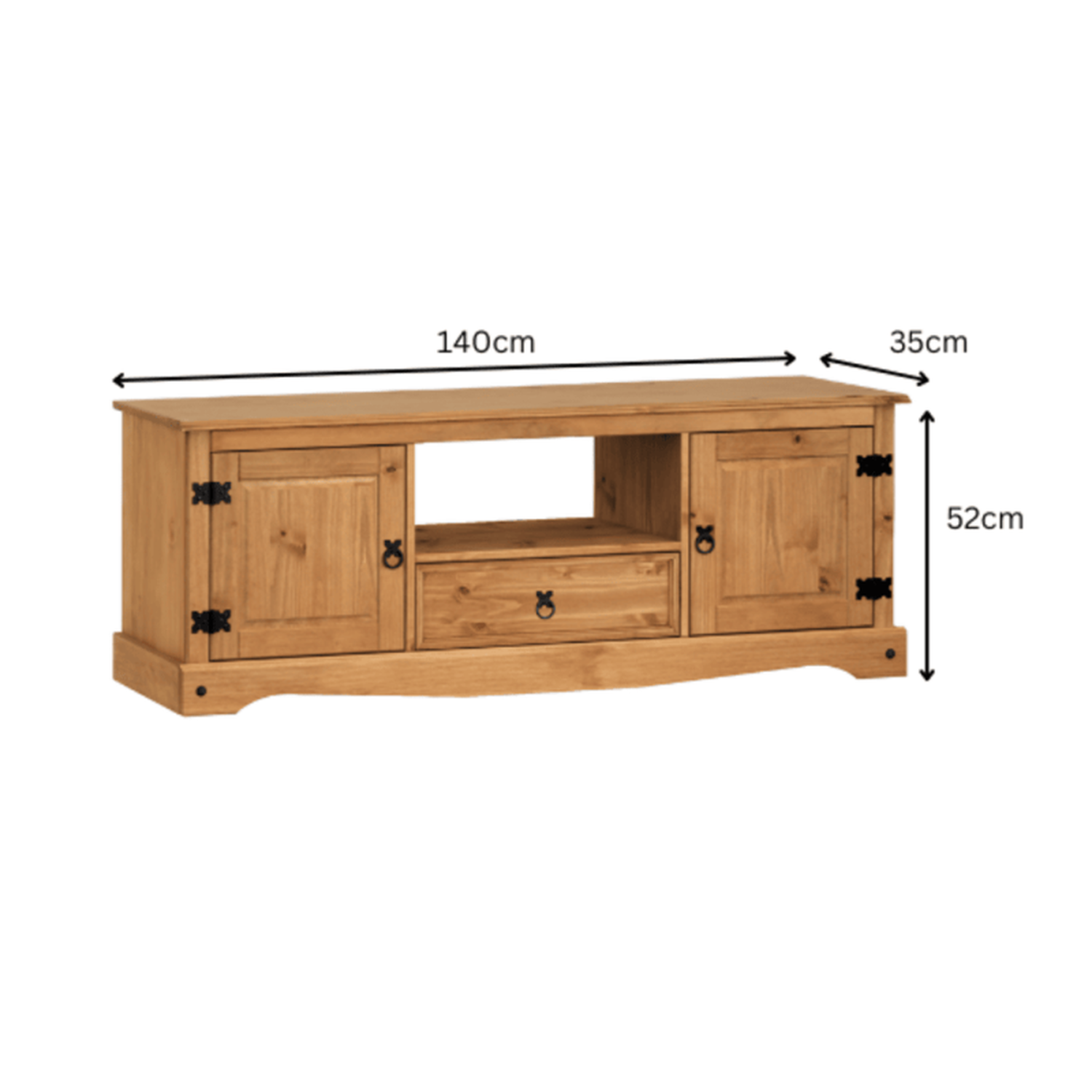 Corona Widescreen Tv Unit - Brown