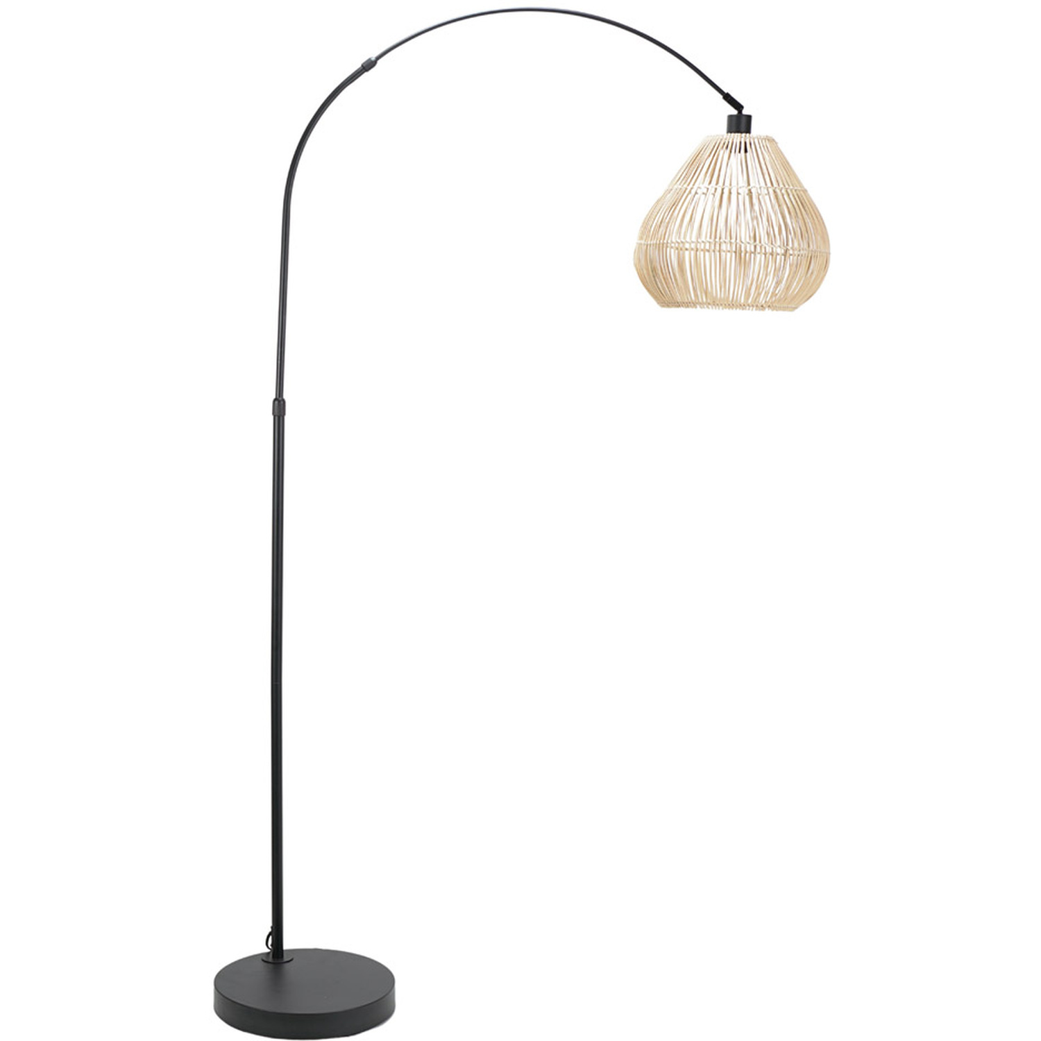 Image of Louis Floor Lamp with Rattan Shade&hellip;