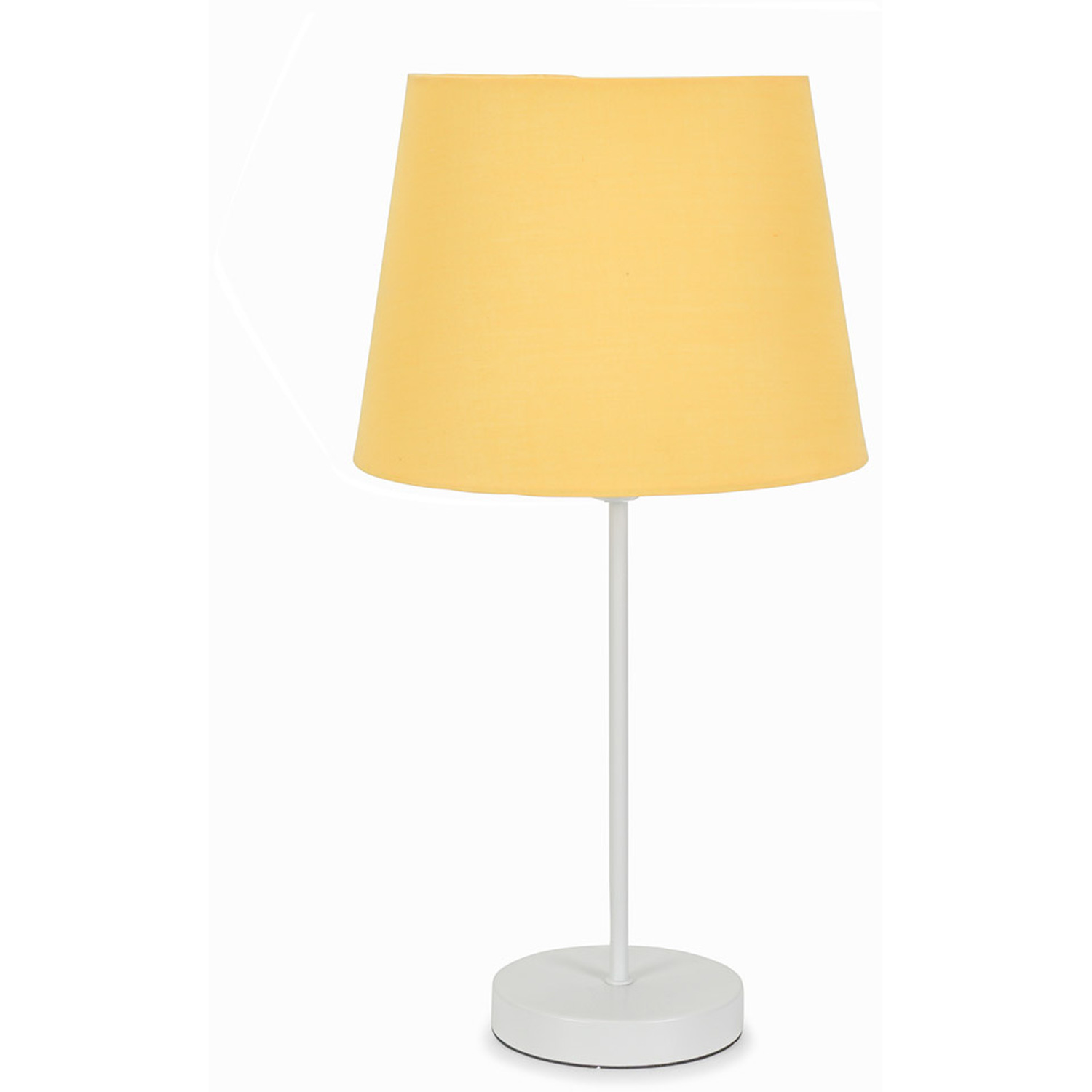 Charlie White Table Lamp Tapered Shade - Mustard / Bulb Included