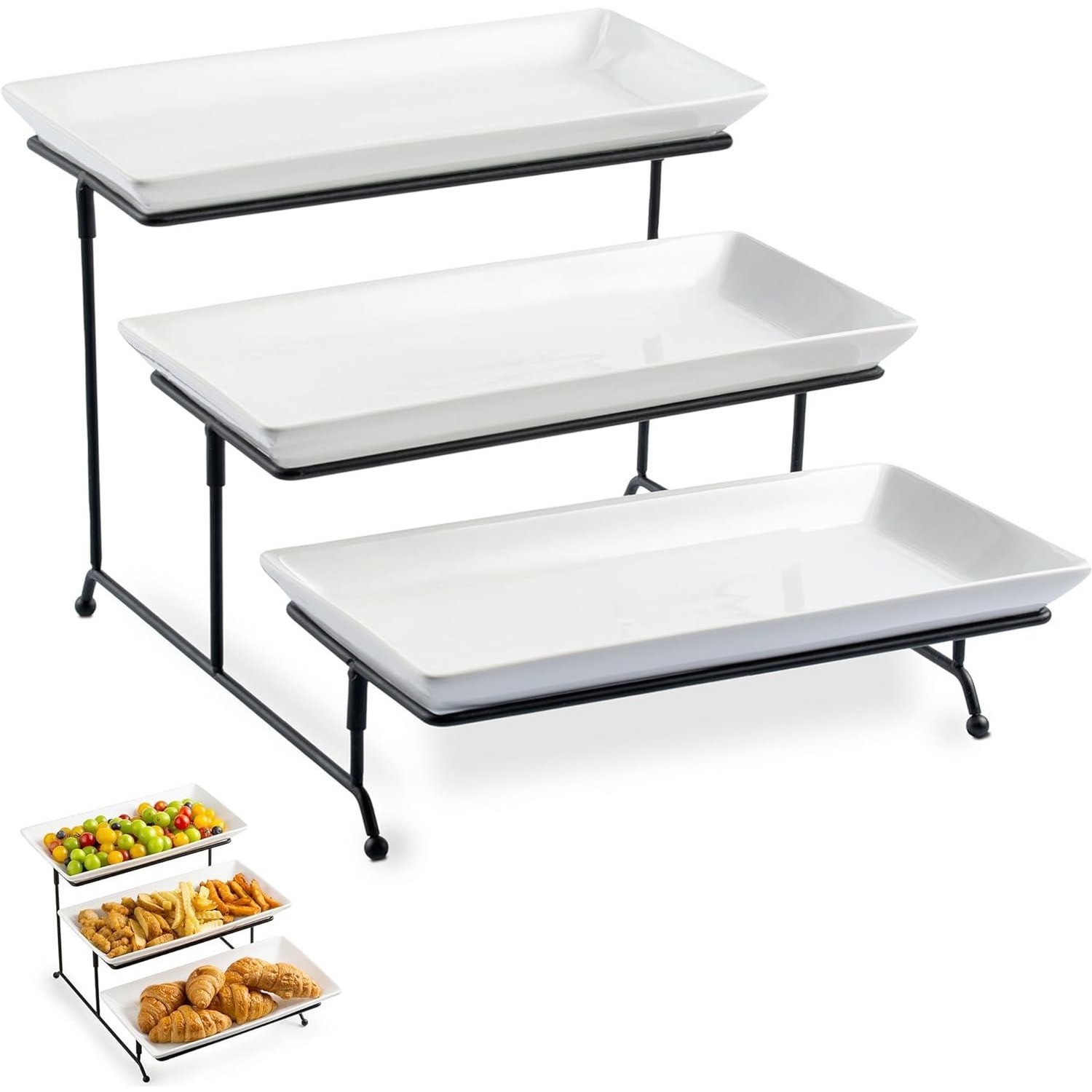 Image of 3 Tier Platter Trays Set Food&hellip;