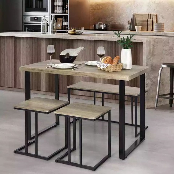 Space Saving Dining Set for 4