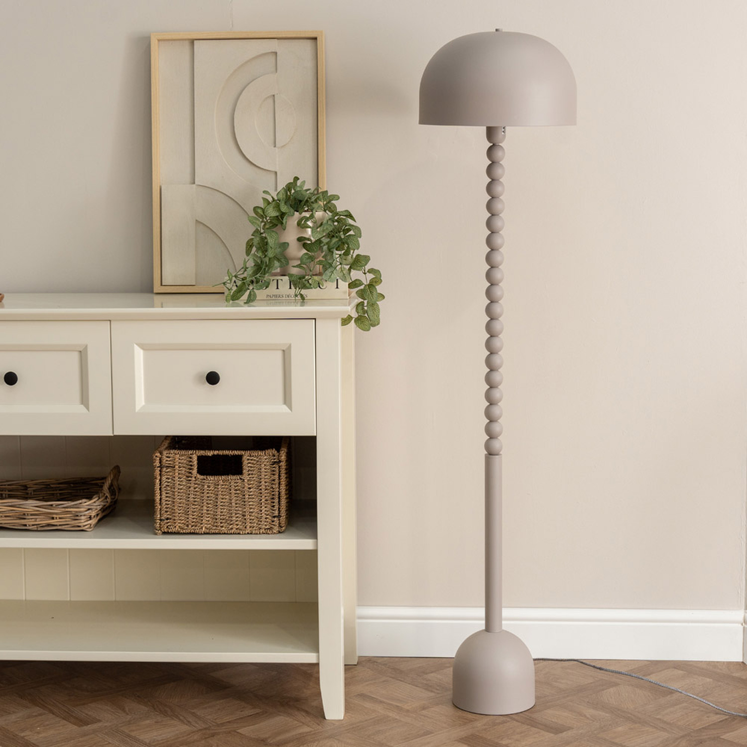 Image of Clement Grey Pebble Abstract Floor Lamp&hellip;