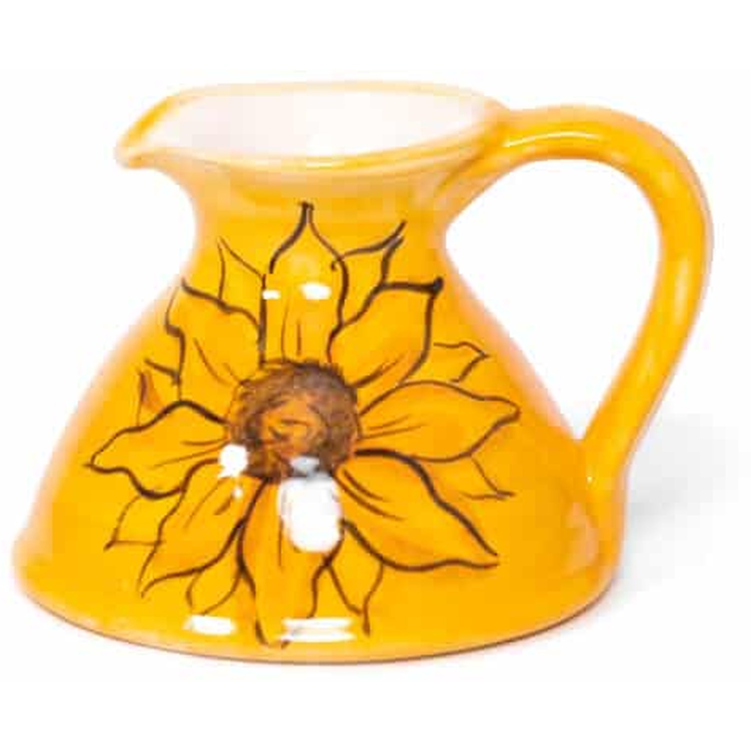 Image of Sunflower Hand Painted Ceramic Jug -&hellip;