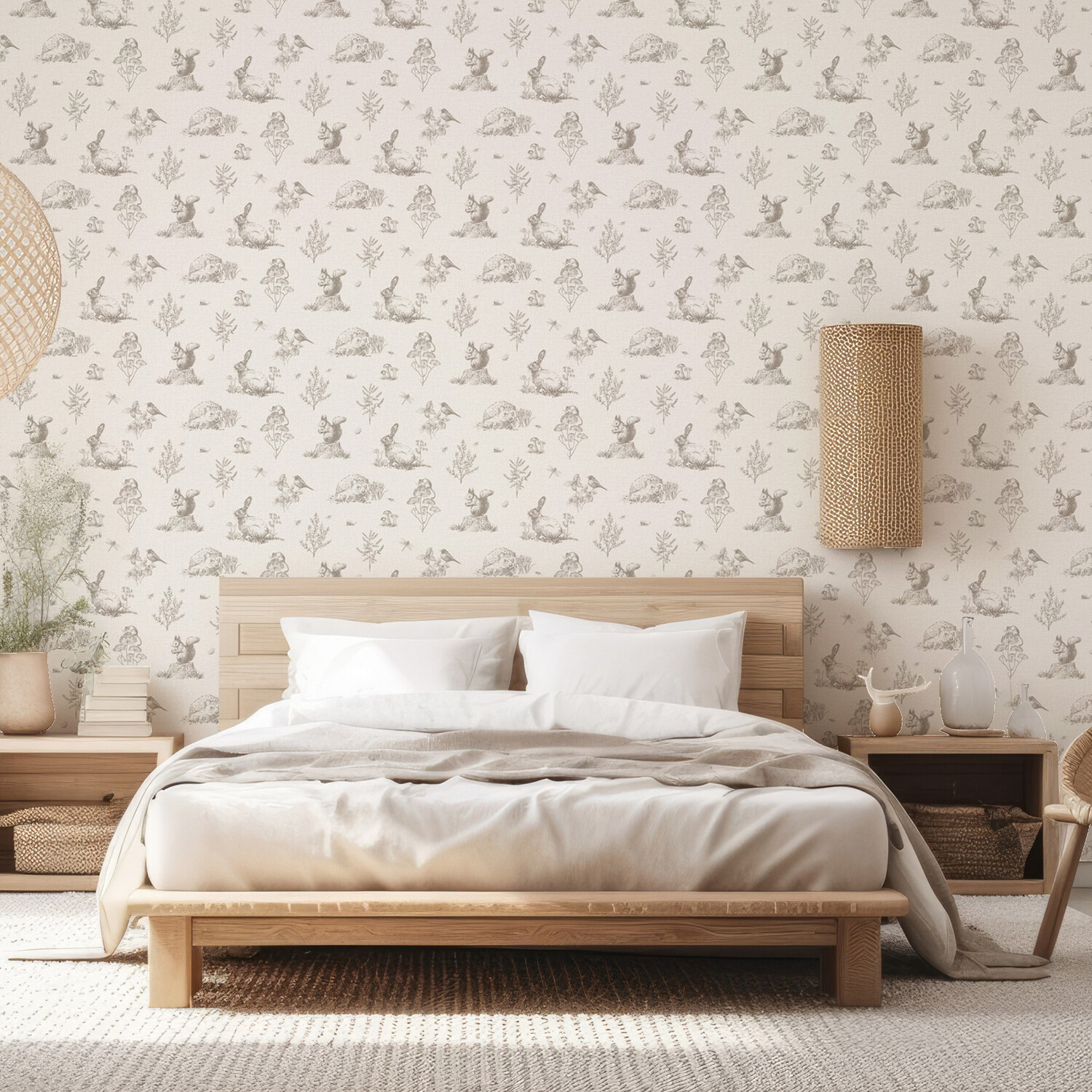 Arthouse Country Walk Natural Wallpaper - 10.05m x 53cm