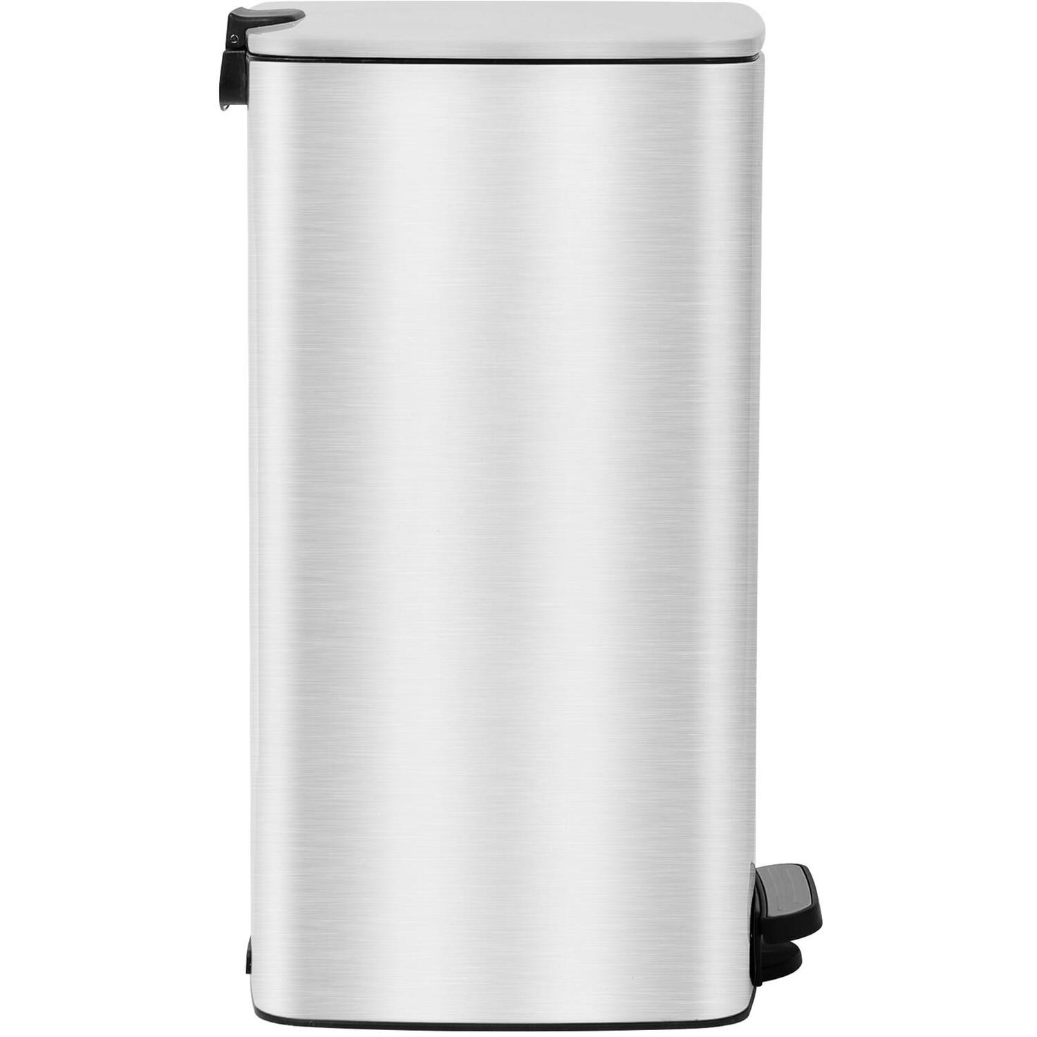 Square Stainless Steel Kitchen Pedal Bin - 30L