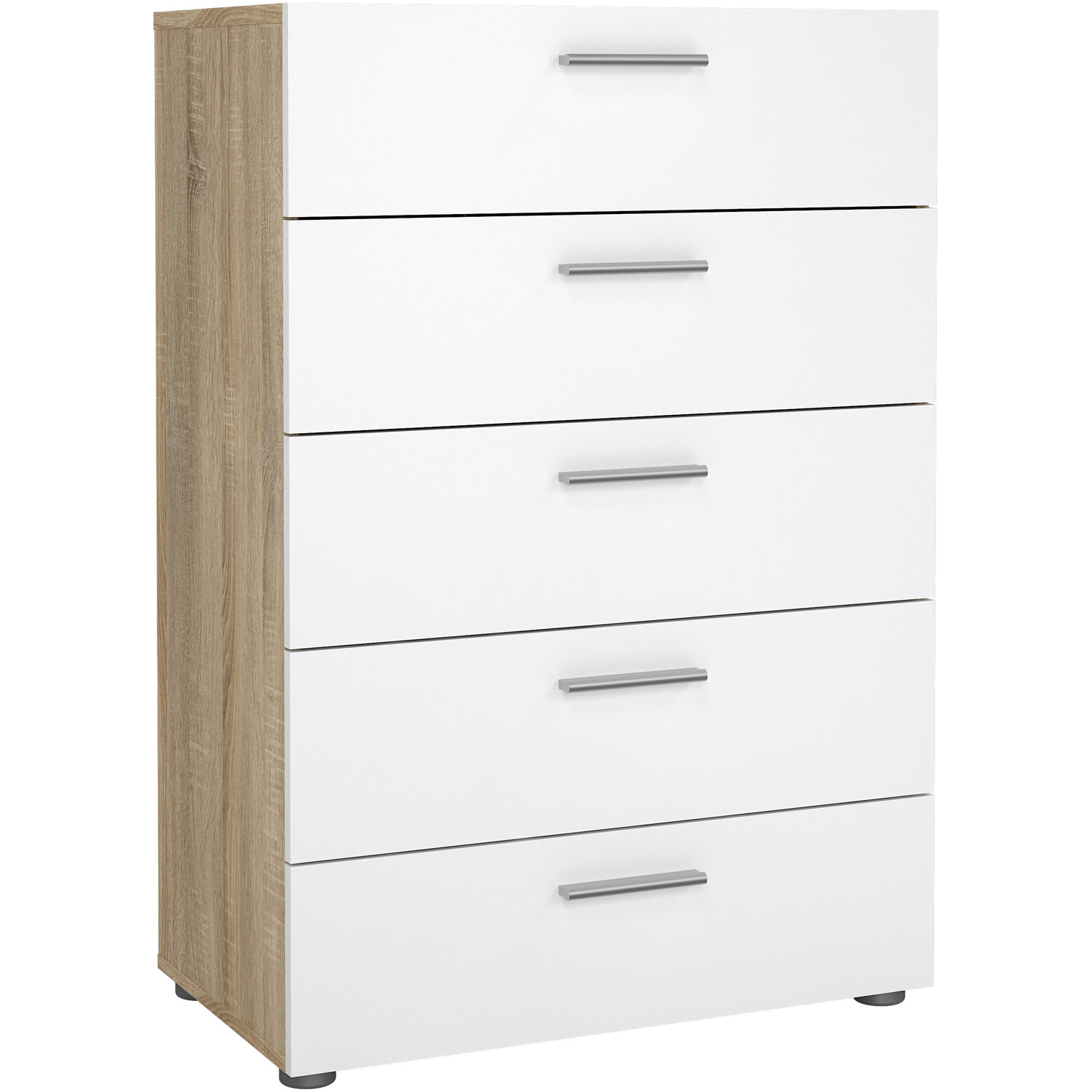 Furniture To Go Pepe Chest Of 5 Drawers - White And Oak