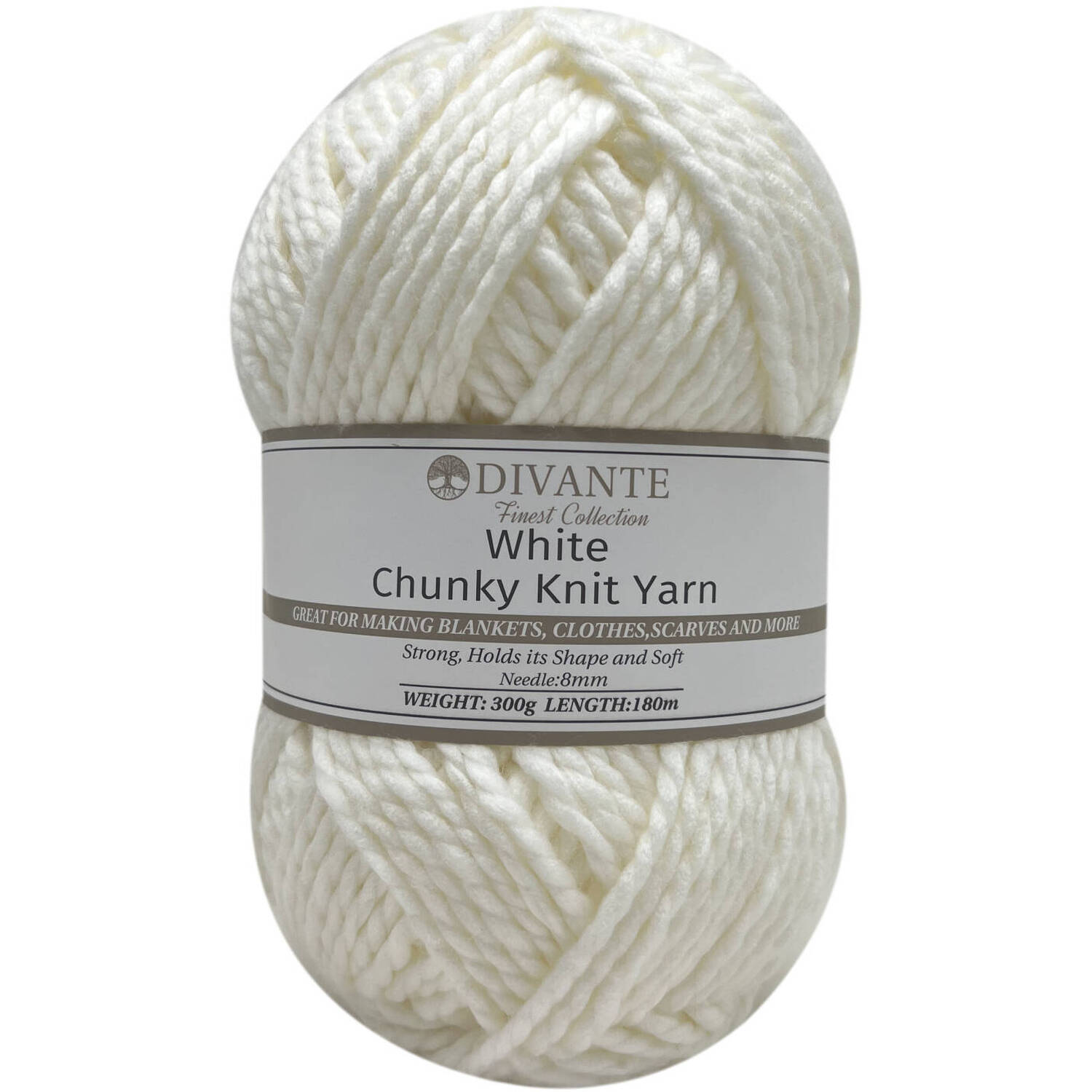 Divante Chunky Knit Yarn - White