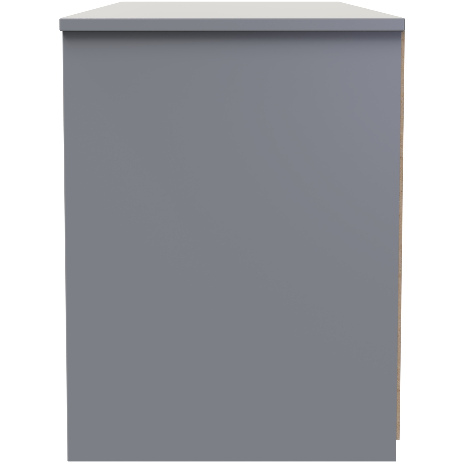 Nashville F Ready Assembled 4 Drawer Bed Box - White Matt Dusk Grey