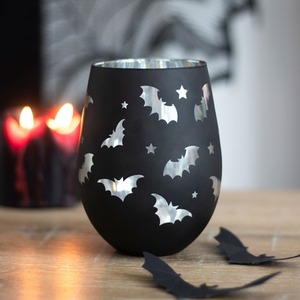 Bat Design Stemless Glass