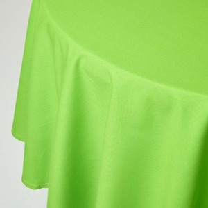 Lime Plain Cotton Round Tablecloth shot 9903356