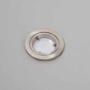 Satin Chrome / 13.5cm 2 Pack of Fixed Recessed Fire Rated IP20 Downlights shot 10028989