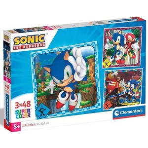 Sonic Puzzle Set 3 x 48 Piece Jigsaw Puzzles