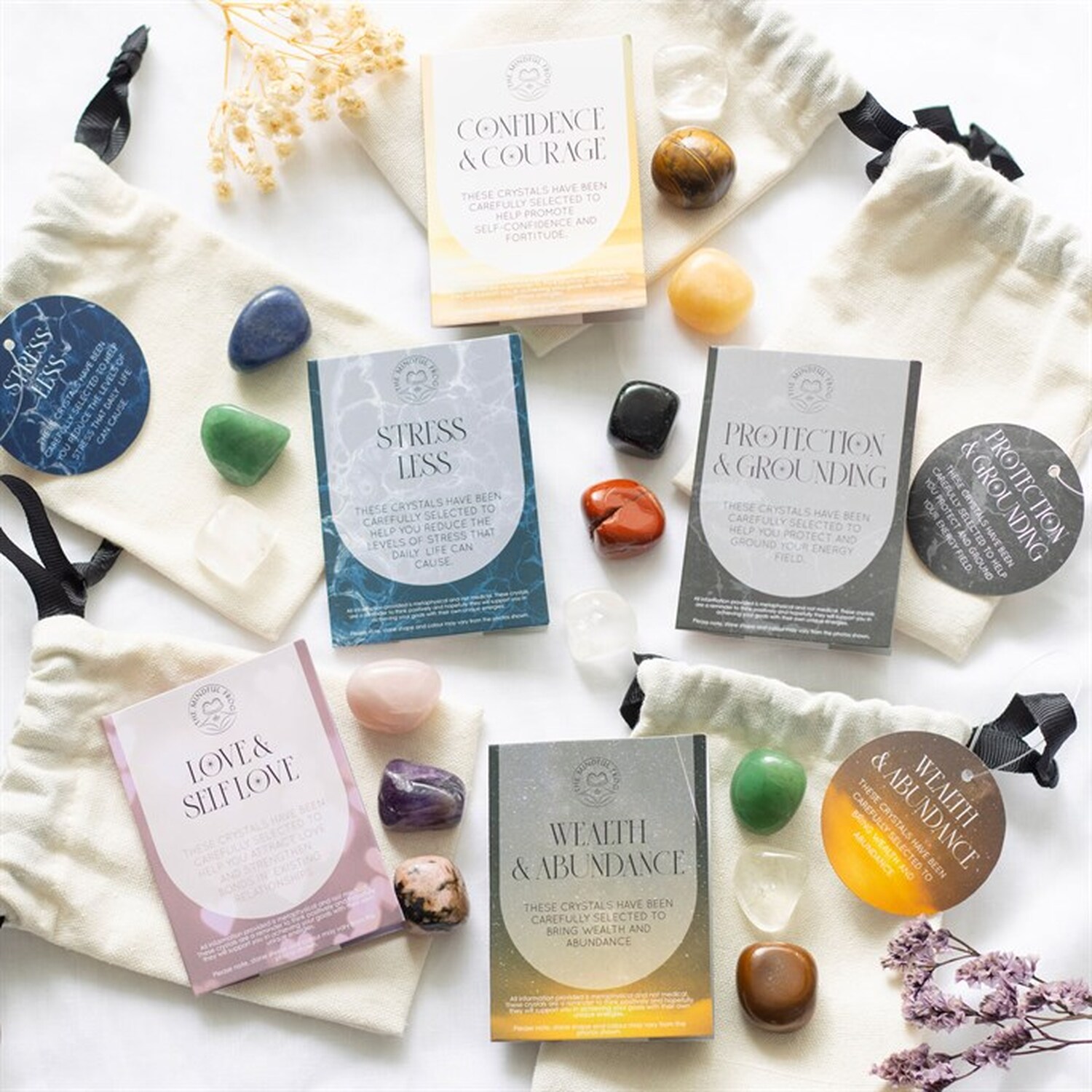 Love Self-Love Healing Crystal Set For Emotional Wellness