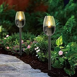 30Cm Solar Powered Flickering Flame Stake Light