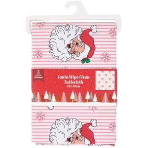 Santa Wipe Clean Tablecloth
