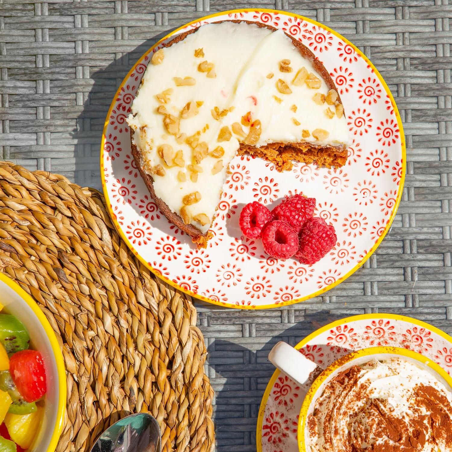 Image of Hand-Printed Side Plates - 18cm -&hellip;