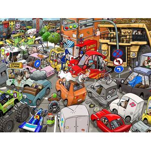 Chaos on the Road 1000 Piece Jigsaw Puzzle- Chaos no.13