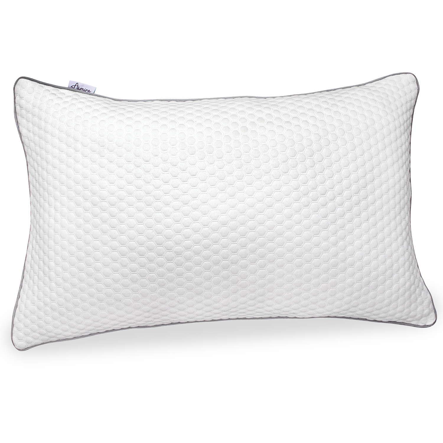 Aamira Orthopaedic Shredded Memory Foam Pillow - White / 1