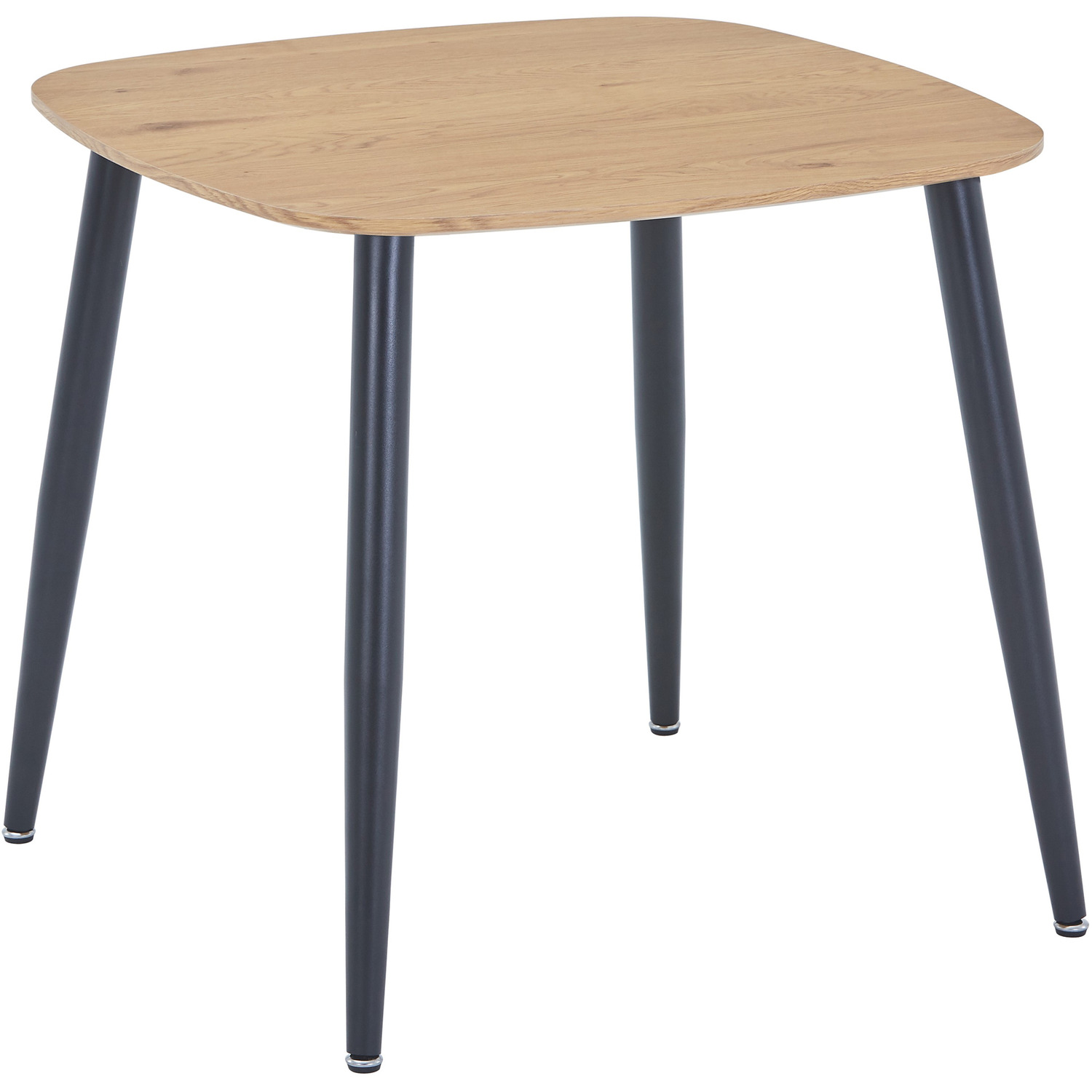 Aspen Light Oak Square Table And 2 Curve Chair Dining Set - Grey