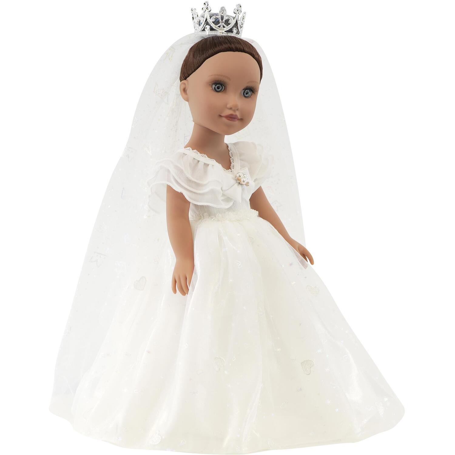 Bride Lily Fashion Doll with Wedding Gown and Veil - White
