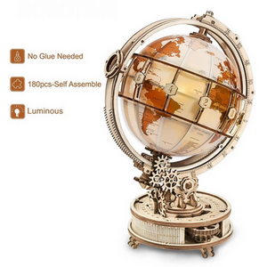 Luminous Globe, 3D Wooden LED 180PCS Model Building Block