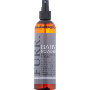 Baby Powder Dog Deodoriser Spray Neutraliser with Aloe Vera