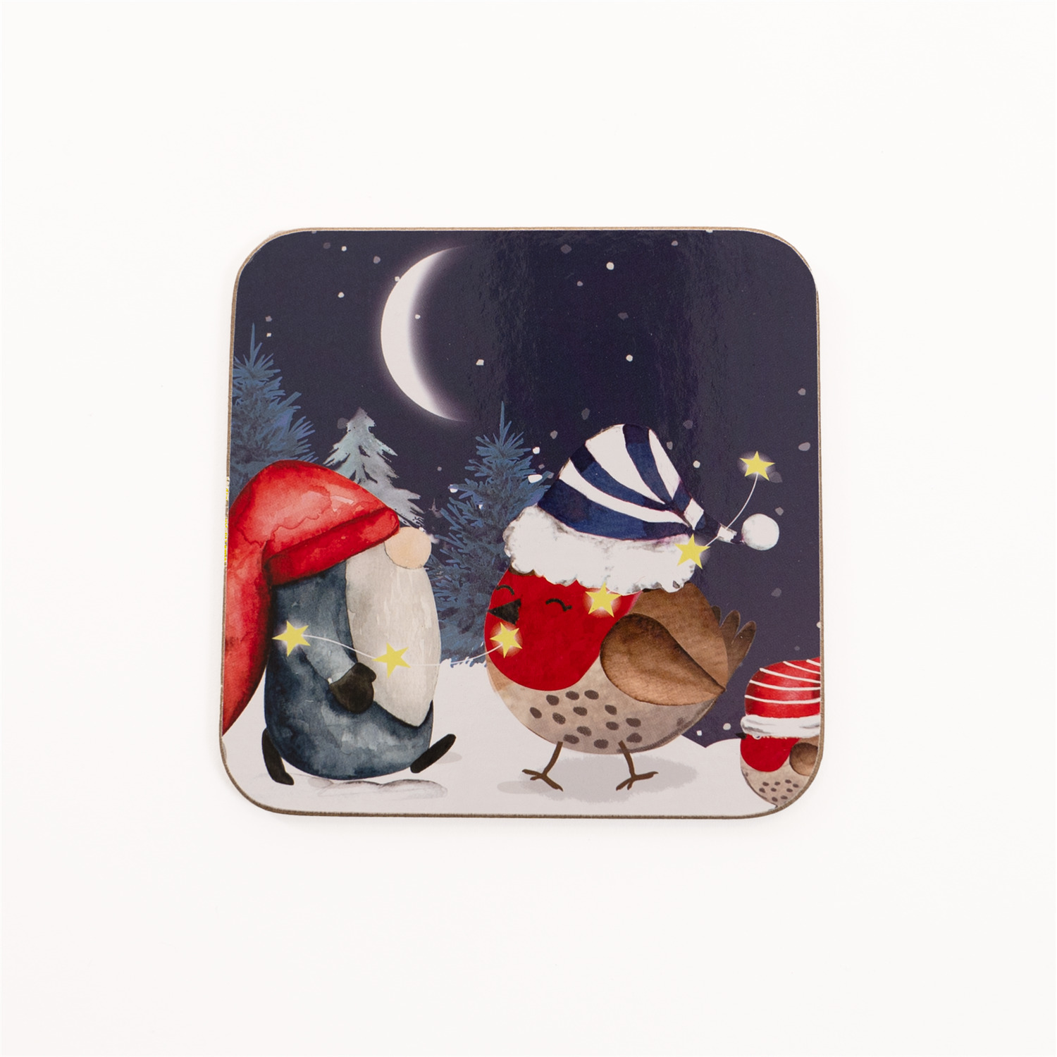 Image of Festive Forest Friends Set 4 Coasters&hellip;