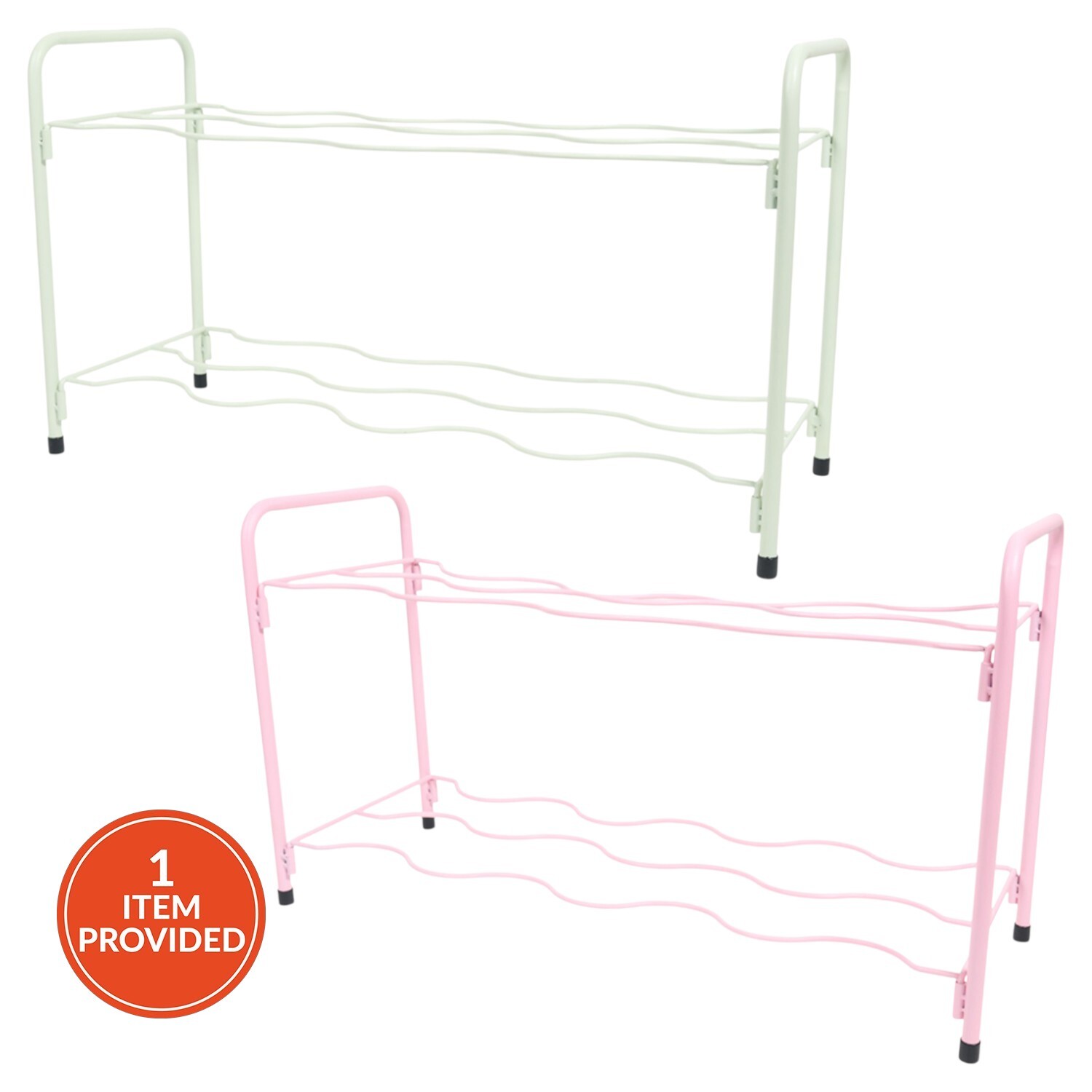 Wavy 2 Tier Shoe Rack