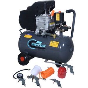 SwitZer 2HP Air Compressor 24L AC009 Grey